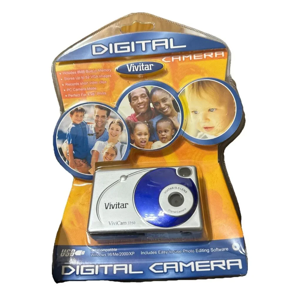 VTG 2004 Vivitar Digital Camera ViviCam 3350 New Sealed